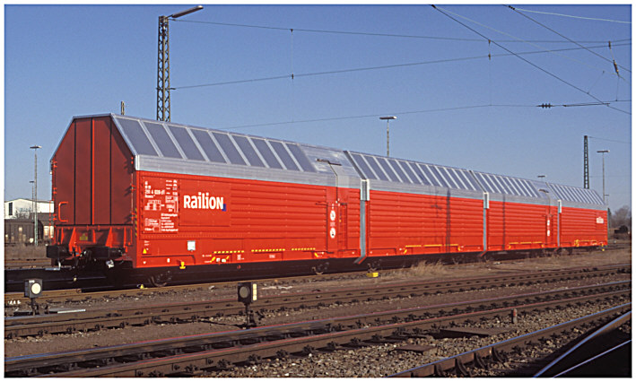 Autotransportwagen Hcceerrs 330 der DBAG in 1:120 / 1:160 und eventuell auch in 1:87